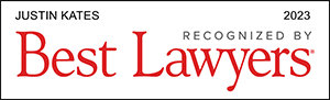 Recognized by Best Lawyers (2023) -  Justin Kates
